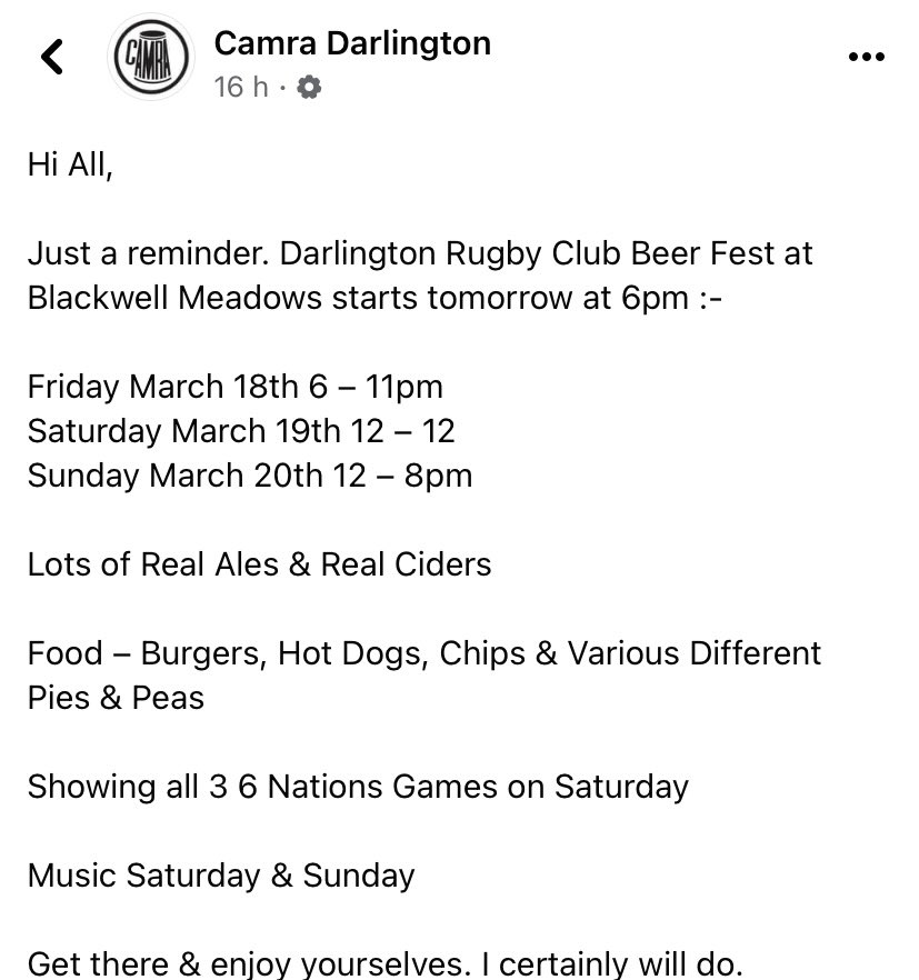 Darlington Camra (@darlocamra) on Twitter photo 
