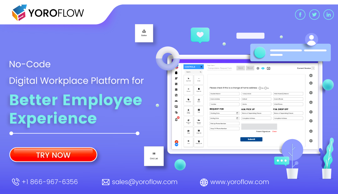 yoroflow's tweet image. As the digital world keeps redefining organizations, it’s vital to look at new technologies that will shape your workplaces and the same that, Yoroflow will work now and then. 
Sign up now: yoroflow.com/free-digital-w…
#NoCodePlatform #workflowautomationsoftware #allinoneplatform