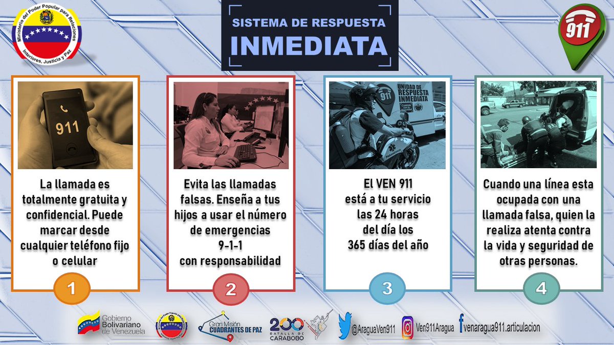 #VEN911 #aragua #CuadrantesDePaz #FrentePreventivo #SomosGarantíaDePaz #LealesSiempreTraidoresNunca
#LaPrevenciónNoSeDetiene #GMCuPaz #VenezuelaSoberaníaYPaz #Telecom