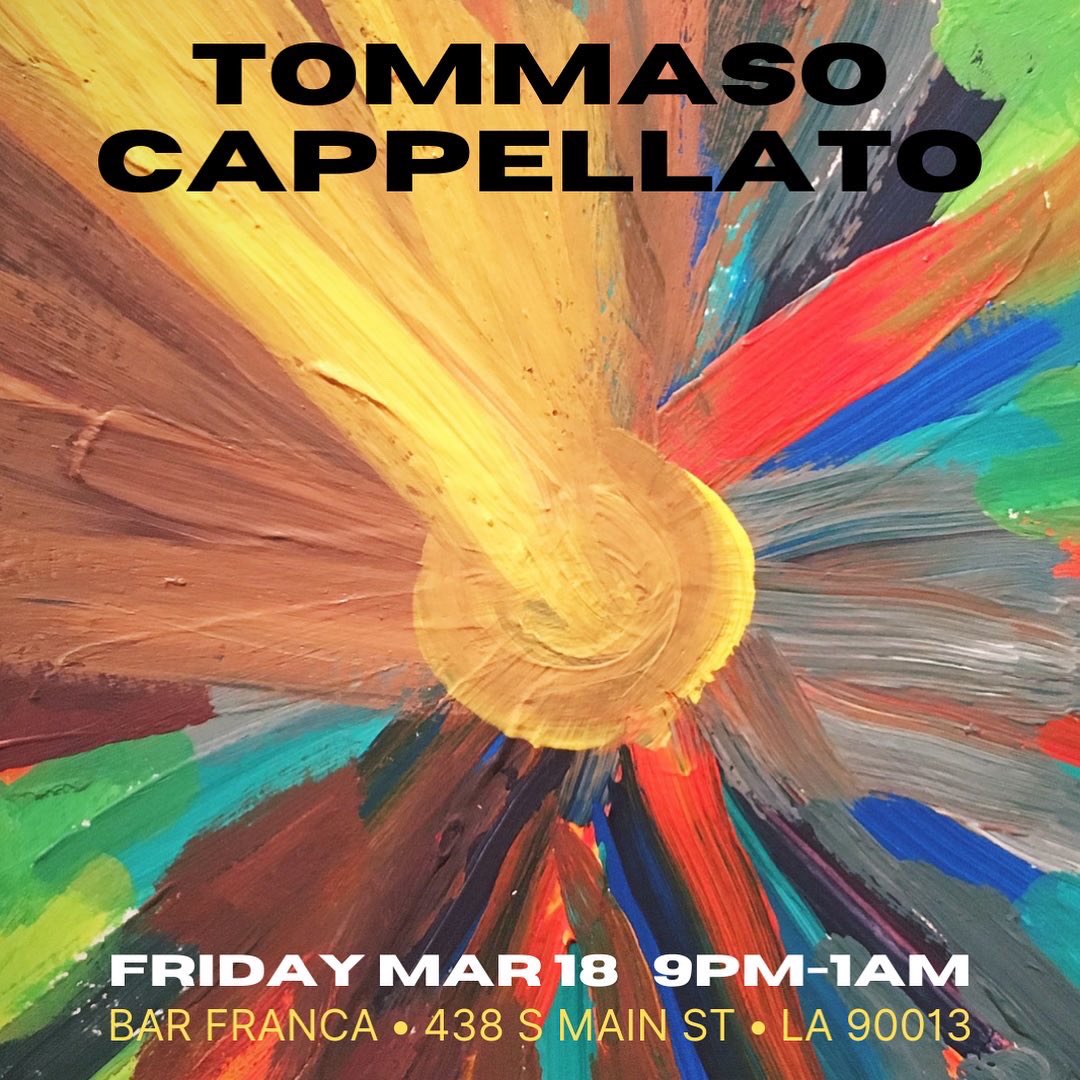 tommycappellato's tweet photo. I totally forgot I made this painting and for that matter I totally forgot I even painted. I have a feeling I’ll get back into it so I can make more flyers 🤓
Back at Bar Franca in DTLA tonight DJing 9pm-1am and Sunday March 20 w my project #Explorare feat. Lionmilk https://t.co/xxGneK1wZM