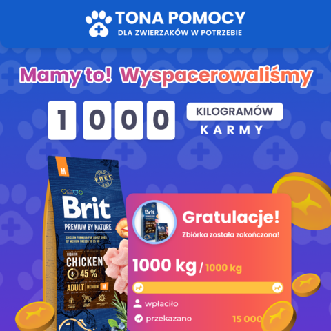 Petgram1's tweet photo. UDAŁO SIĘ!  💗 Akcja TONA POMOCY zakończyła się sukcesem!✨🎉 Razem WYSPACEROWALIŚMY 🚶‍♀️🐶 aż 1⃣0⃣0⃣0⃣ kg karmy, którą przekażemy podopiecznym @pogotowiedlazwierzat zwierzętom uratowanym ze schroniska w Wojtyszkach! 💪👏

#love #Pets #support #Petgram https://t.co/JQ5Z09TKak