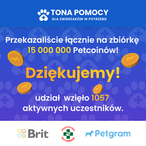 Petgram1's tweet photo. UDAŁO SIĘ!  💗 Akcja TONA POMOCY zakończyła się sukcesem!✨🎉 Razem WYSPACEROWALIŚMY 🚶‍♀️🐶 aż 1⃣0⃣0⃣0⃣ kg karmy, którą przekażemy podopiecznym @pogotowiedlazwierzat zwierzętom uratowanym ze schroniska w Wojtyszkach! 💪👏

#love #Pets #support #Petgram https://t.co/JQ5Z09TKak