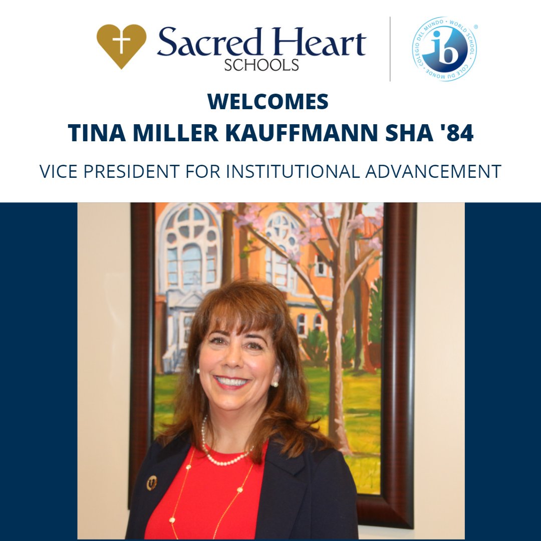 It is with great confidence and excitement for the future that Sacred Heart Schools confirms the hire of Tina Miller Kauffmann, SHA ’84 as Sacred Heart Schools’ new Vice President for Institutional Advancement. 

shslou.org/apps/news/arti…