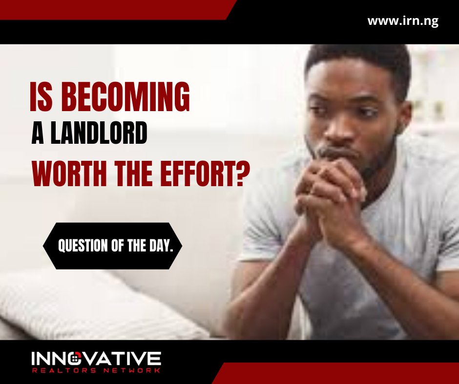 innRealtNetwork's tweet photo. Do you think investing in Real Estate is worth it?🤔

Feel free to drop you thought in the comment section below. 👇 https://t.co/lzCSVFqxqH
