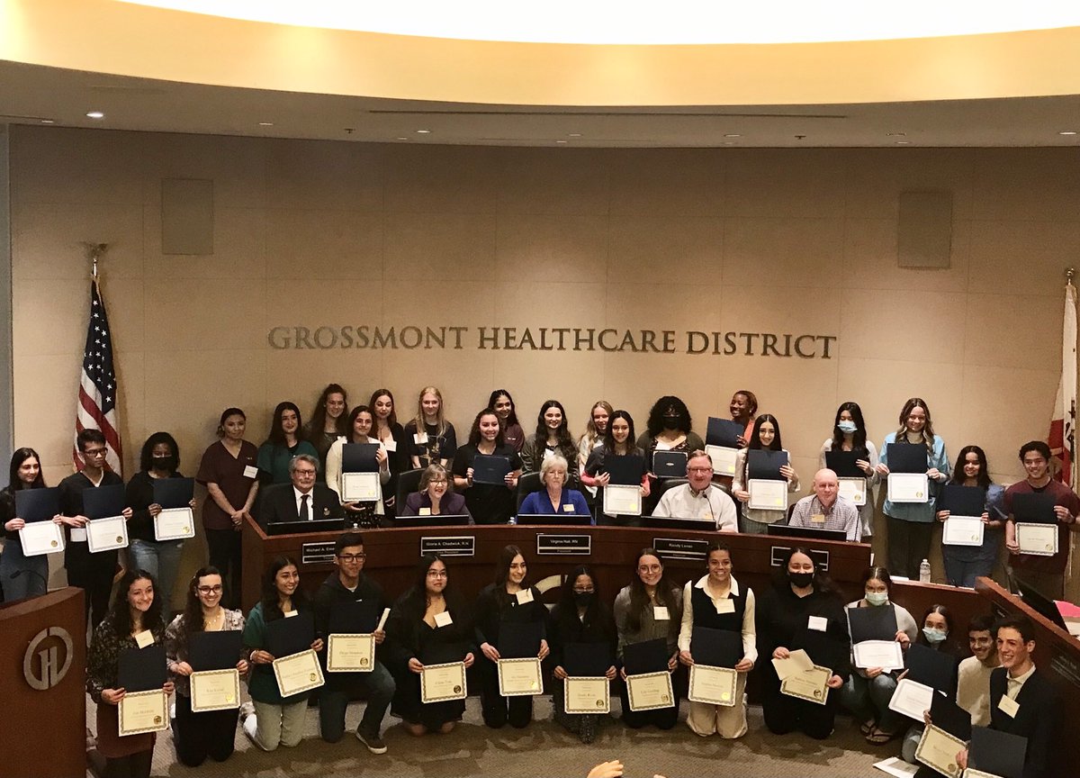 Thank you ⁦<a href="/GrossmontHealth/">Grossmont Healthcare District</a>⁩ for scholarships to East County students!