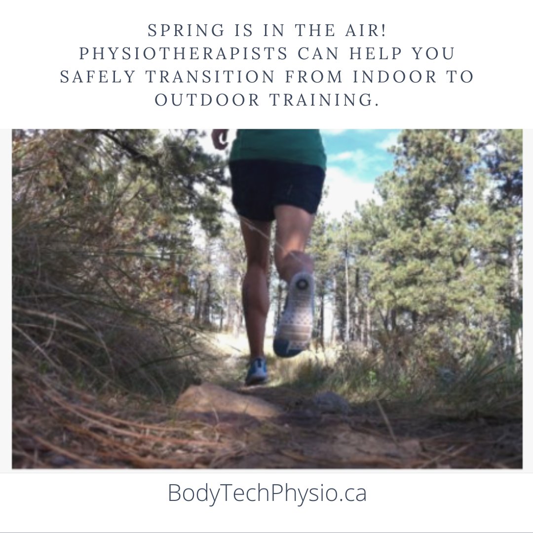 BodyTechPhysio's tweet image. As we move into nicer weather, many people will switch from indoor workouts to outdoor. To avoid injury, start with an easy flat trail, and shorter distances. Gradually, transition to more rugged terrain as your muscles get used to constantly changing surfaces. 

#physiocanhelp