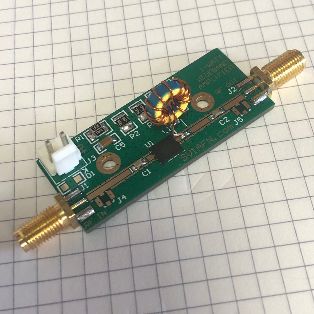 MakisSV1AFN's tweet image. Playing with the PHA-202+, 30 MHZ - 2.7 GHZ 1 W Power Amplifier...good!