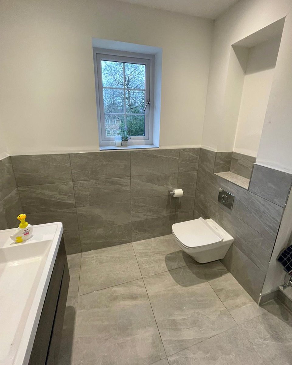 Another lovely bathroom recently completed in Sunning Avenue!