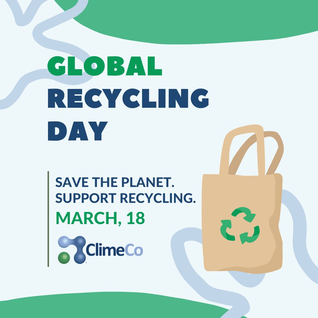 ClimeCo (@ClimeCo) on Twitter photo 2022-03-18 15:15:54 #GlobalRecyclingDay was created to help recognize and celebrate the importance #recycling plays in preserving resources and securing the future of our planet.
You can celebrate through mitigating your #PlasticFootprint at climecogreen.com/project/plastiโฆ.
#ClimeCo #PlasticWaste #GlobalRecyclingDay was created to help recognize and celebrate the importance #recycling plays in preserving resources and securing the future of our planet.
You can celebrate through mitigating your #PlasticFootprint at climecogreen.com/project/plastiโฆ.
#ClimeCo #PlasticWaste