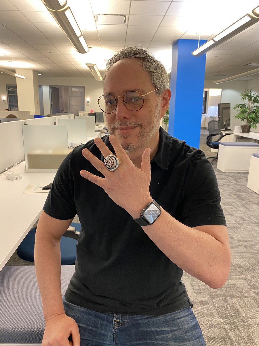 brianhecht's tweet photo. Not every day that one of your portfolio founders, a former big leaguer, shows up to the office with his World Series ring! Thanks @KieBOOM22! ⚾️ https://t.co/6afTJIcMGG