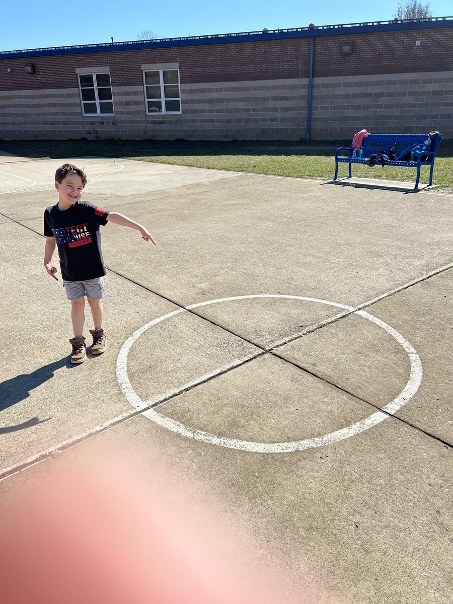 When your smarty pants 2nd grader finds equal parts on the playground! #ashlandsoar