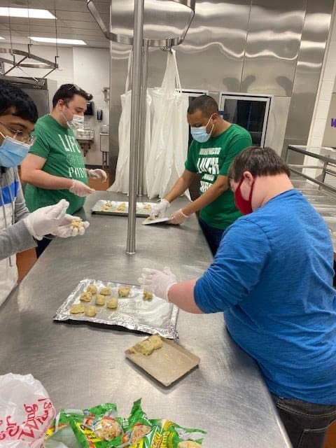 ESCofNJ's tweet photo. Some St. Patrick's Day fun at ESCNJ! ACS participants had a blast making St. Paddy's themed cookies while students at NuView Academy completed a STEM challenge. Students were asked to design a rainbow using pipe cleaners, styrofoam plates, and fruit-loops. #ESCNJ #ACSNJ #NuViewNJ https://t.co/dSi6zlLMd7