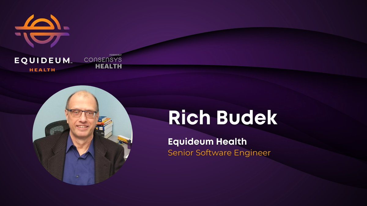 Our Team Feature today is Rich Budek, a Senior #SoftwareEngineer at <a href="/EquideumHealth/">equideumhealth</a>. He's had a varied career in #engineering, #math and #software. Currently, Rich is studying to earn his Masters in Data Science where he is building an #AI system to predict CNC machining times.