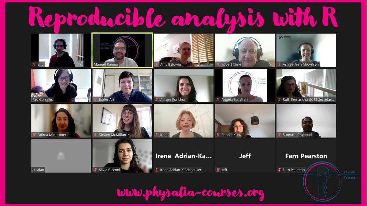 Really enjoyed this week's course on Reproducibility analysis with R!
Many thanks to our instructors <a href="/PaobCorrales/">Pao Corrales</a> <a href="/d_olivaw/">d_olivaw</a> and all attendees🙏
We hope this course can help you in making your research projects more transparent and accurate.
#reproducibility #rstats #DataScience