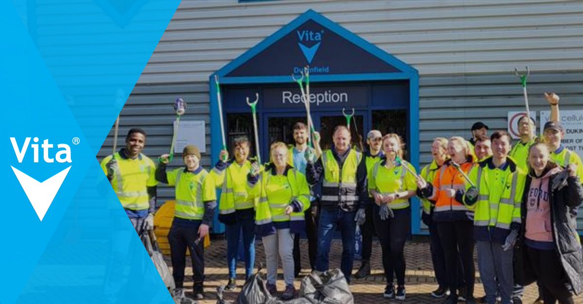 thevitagroup's tweet image. Twenty Vita employees, inspired by Global Recycling Day on the 18th March, have organised litter pick stretching along a half-mile patch of the Ashton Canal parallel to Astley Street in Dukinfield, Manchester, close to the Vita site.
#VitaValues #VitaPeople #EnhancingEveryday