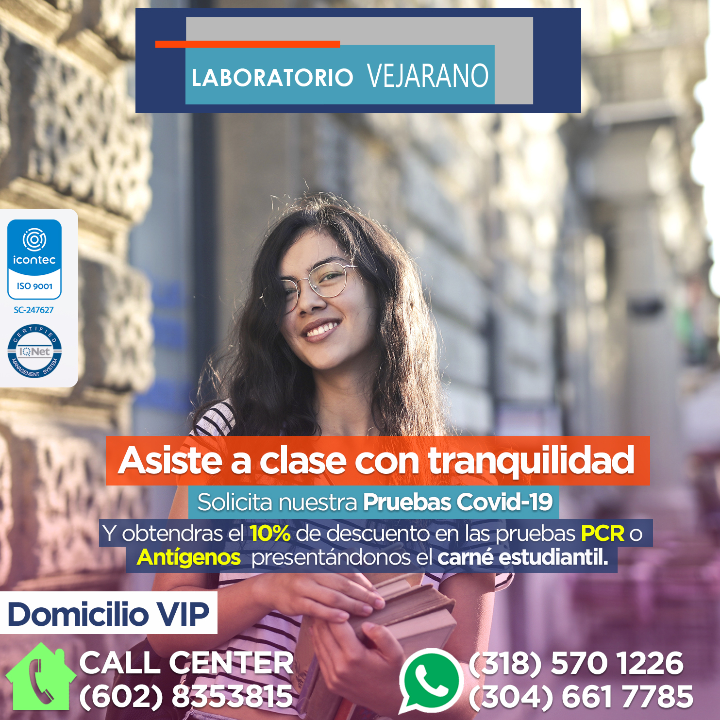 Laboratorio Lorena Vejarano on Twitter "Tus clases y tu salud son lo