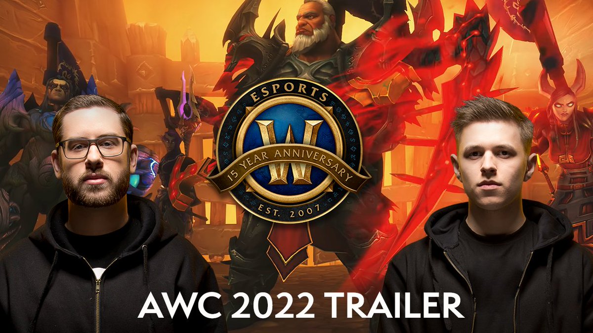 WoWEsports's tweet image. It's almost time to enter the Arena. 

We're proud to present the 2022 AWC Anniversary Trailer ⚔️

Watch here: blizz.ly/3CTNhH5

#WoWEsports #Warcraft