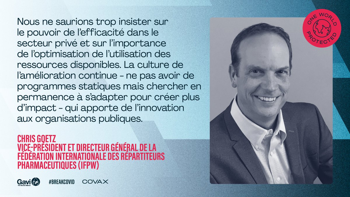 Avec le soutien du secteur privé, nous pouvons avancer à grands pas vers plus d’équité vaccinale. Merci <a href="/ifpw/">IFPW</a> et <a href="/ifpwfoundation/">IFPW Foundation</a> pour son engagement à nos côtés !