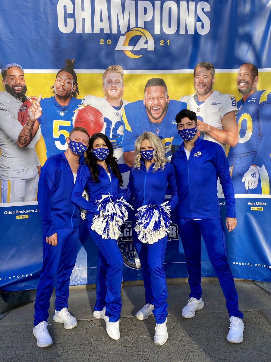LARamsCheer's tweet photo. Forever grateful for such an incredible team. A season we will truly never forget! 💙💛💙💛 #ForeverRamily #LARams #SuperBowlChamps https://t.co/1VaFPFP37l