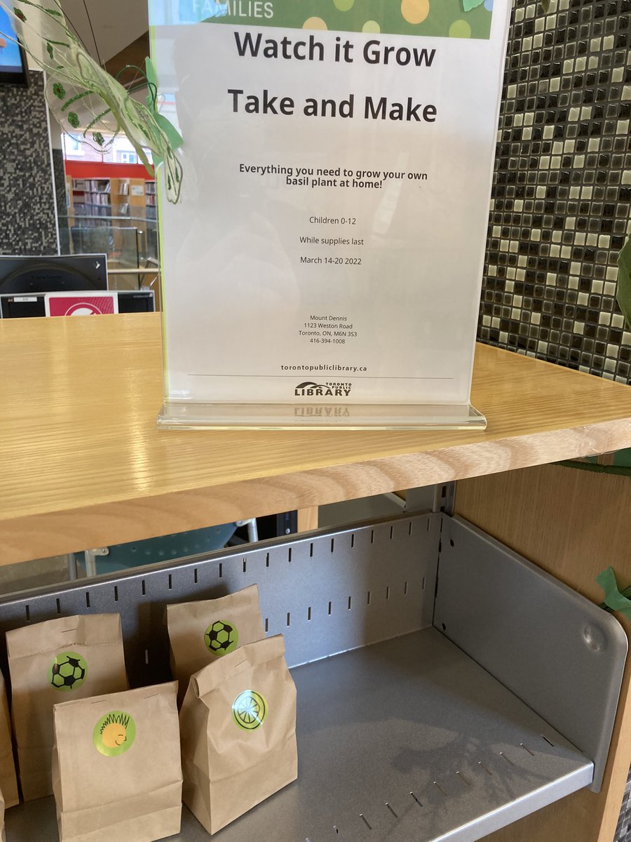 Way more than books at the <a href="/torontolibrary/">Toronto Public Library</a> Mount Dennis branch children 0-12 can take a basil plant home