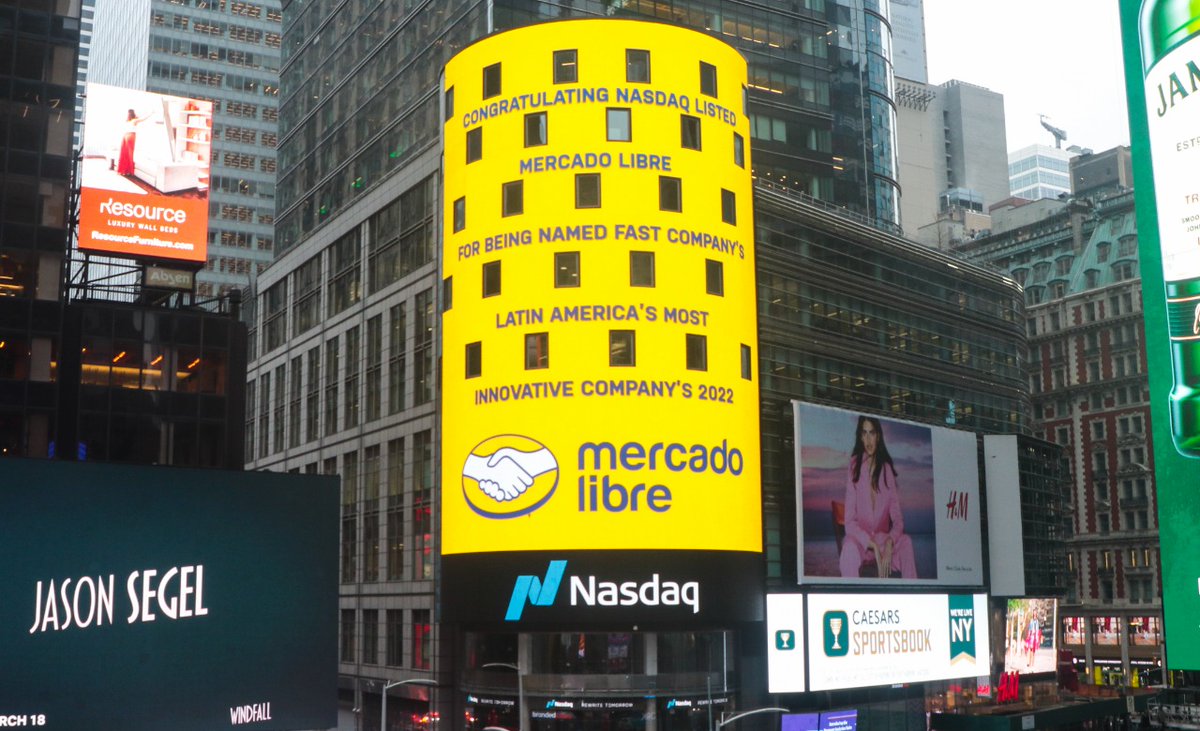 marcos_galperin's tweet image. Felicitaciones @Mercadolibre elegida como la compañía más innovadora de América Latina 2022 y reconocida por @Nasdaq 🥇🥇🥇