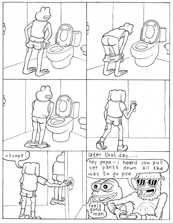 Vince_Van_Dough's tweet photo. Gm

Pepe the Frog Genesis by @Matt_Furie https://t.co/9ZtDLyF9AK