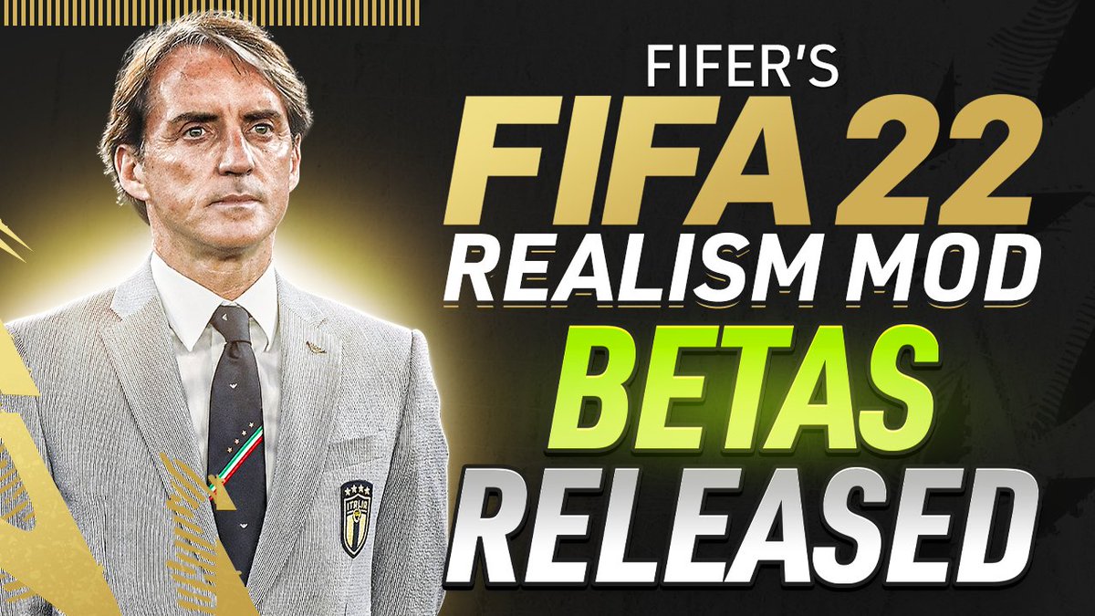 FIFER_Mods's tweet image. BETA 4 HAS BEEN RELEASED!

The fourth beta of the FIFA 22 Realism Mod has been released. It's huge!

For more detail on what exactly it includes, read here: patreon.com/posts/63959775

And to get access to the beta, join the "Beta Tester" tier at patreon.com/realismmod