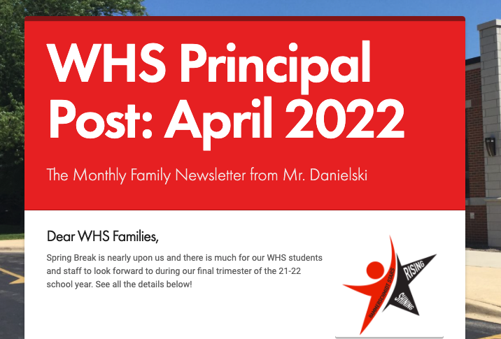WHS Principal Post Family News- March/ April 2022  edl.io/n1587105
