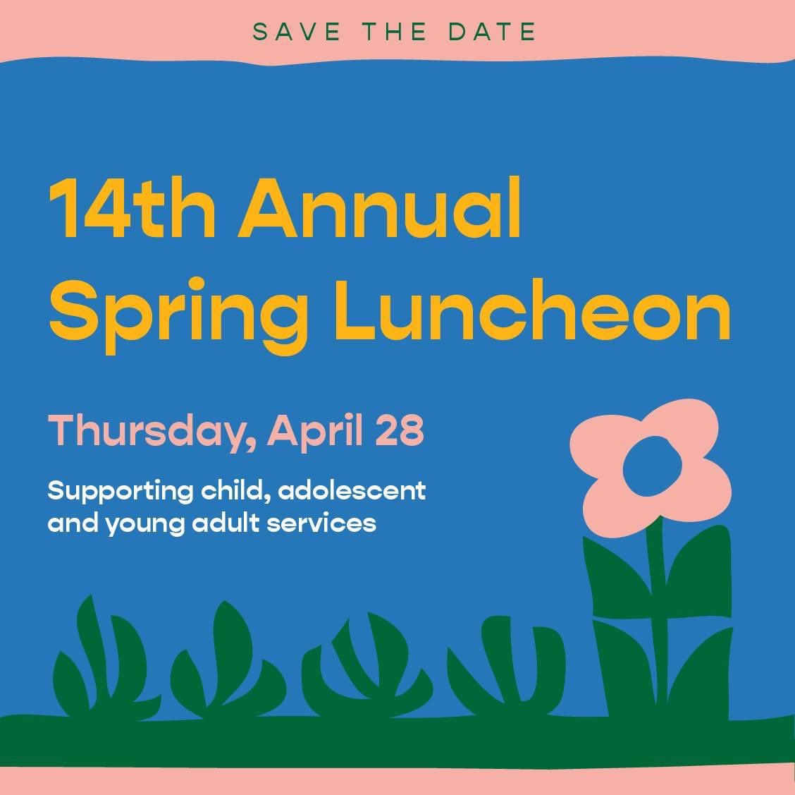 Save the date for Josselyn's 14th annual Spring Luncheon supporting Camp Neeka &amp; youth services! This event will take place on April 28 at Northmoor Country Club with boutique shopping at 10am, followed by the luncheon at 11:30am. Stay tuned for more details! #mentalhealthforall