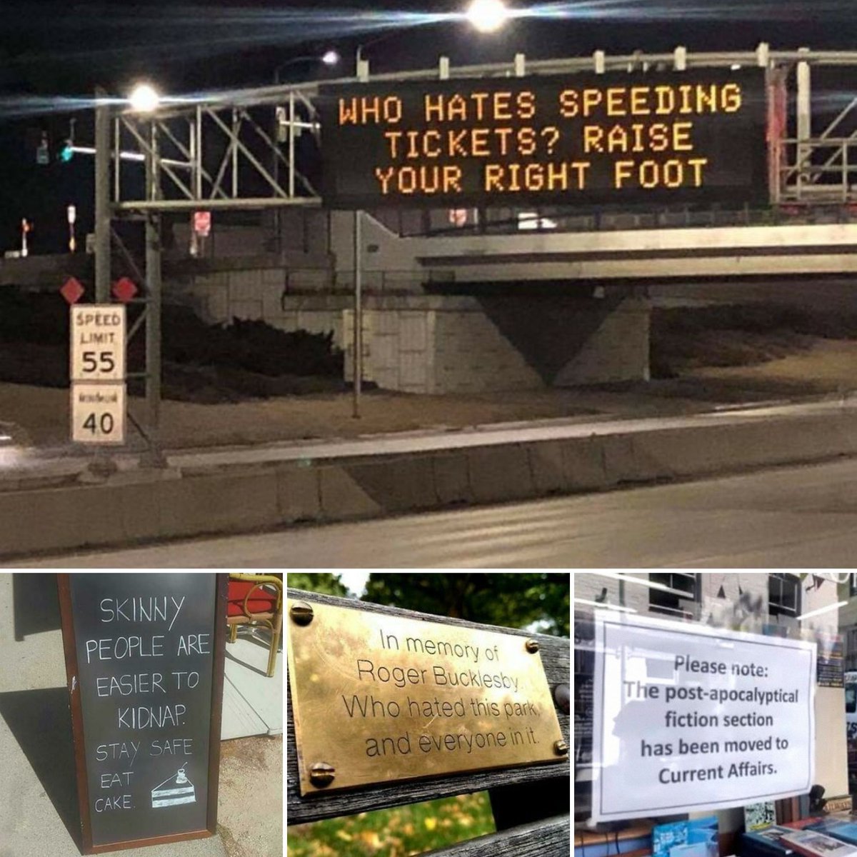 TheRocketScien2's tweet photo. From advertisements to inspirational quotes, here are some funny and witty public signs that will send everyone in peals of laughter. 🤩👀