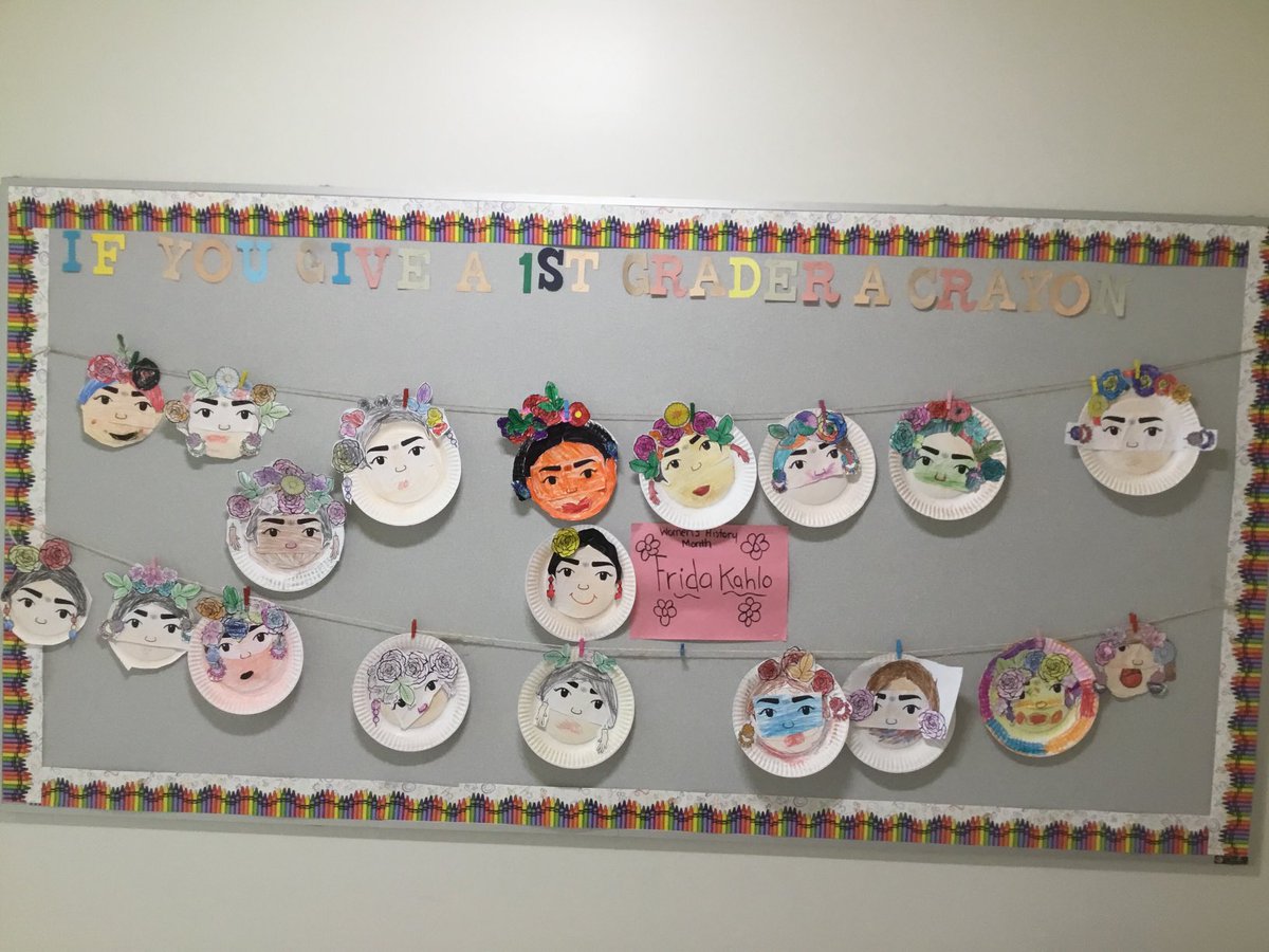 Women’s History Month We Learned about Frida Kahlo#rss11 ⁦<a href="/tammygiordano/">Tammy Giordano</a>⁩ ⁦<a href="/CounselorAmanda/">Amanda Acheson, LPC</a>⁩ ⁦<a href="/MrsJDeVito/">Jennifer DeVito</a>⁩ #firstgraderocks