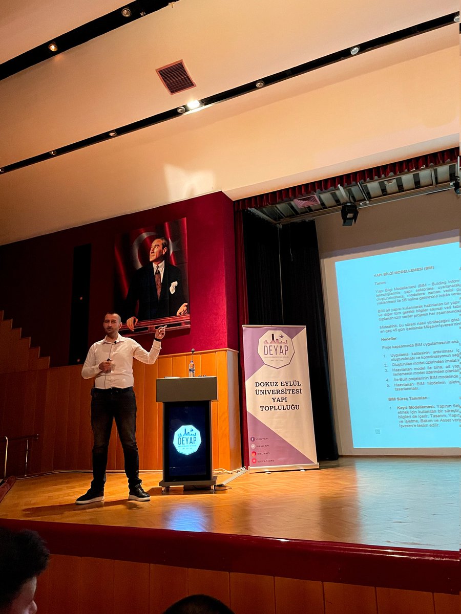 Bu sene yedincisini düzenlediğimiz Yapı Günleri’22 etkinliğimizde 10 Mart tarihinde Dost İnşaat BIM Koordinatörü Sayın Semih Burak Selçuk bizlerle birlikteydi. 
Değerli bilgilerinizi ve tecrübelerinizi bizlere aktardığınız için teşekkür ederiz. 💫