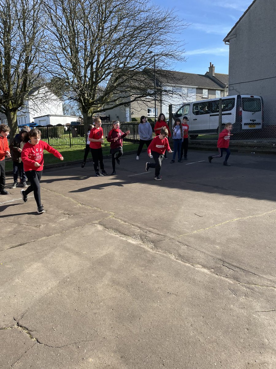 crosshill_ps's tweet photo. Red Nose Day with Class 2 #RedNoseDay #noseandspoonrace #createaday https://t.co/tqga9GPY7o