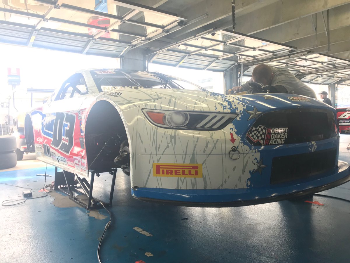 Robert’s crew prepares the car for Qualifying after finishing P2 in practice at <a href="/CLTMotorSpdwy/">Charlotte Motor Speedway</a>. 

<a href="/GoTransAm/">The Trans Am Series</a>  <a href="/PirelliUSA/">Pirelli USA</a> 
<a href="/SabeltAmerica/">Sabelt America</a>  <a href="/Stilo_USA/">Stilo Helmets</a> 
<a href="/FordPerformance/">Ford Performance</a> 
<a href="/FordMustang/">Ford Mustang</a>  #TA2