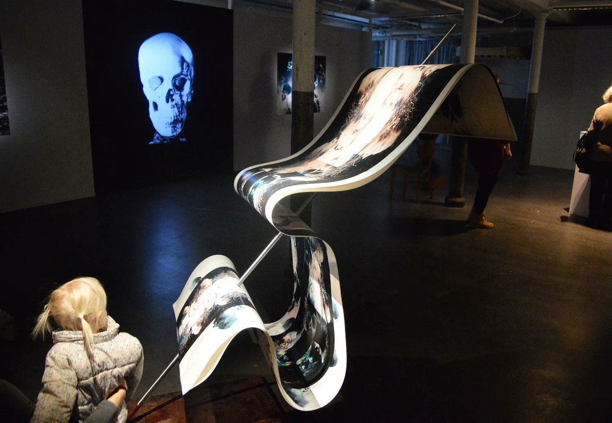 The graduating Fine Arts class of Tampere University of Applied Sciences 

The degree show Embers is dedicated to the theme of rebirth. The world has always gone through a cycle of birth, growth, and the end of all things, followed by rebirth.