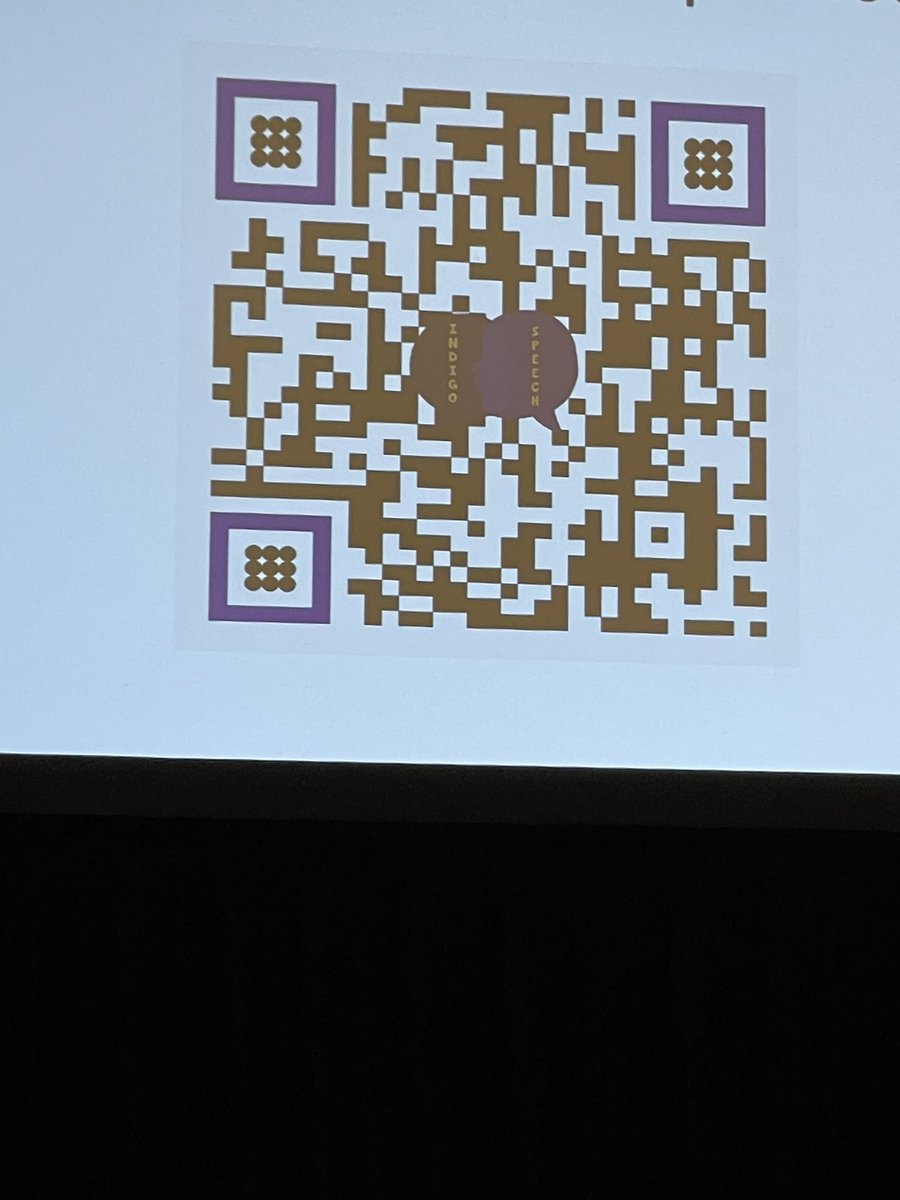 Another great talk at NBASLH by Dr Indigo Young.  Love her handout. Here is here QR code.