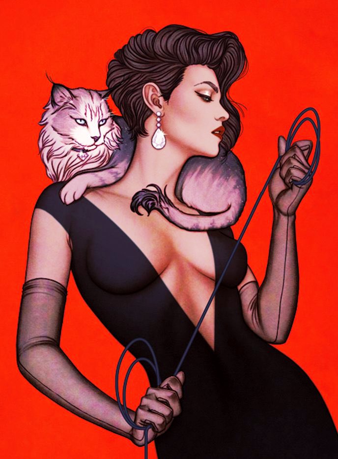 RT @catwomanarchive: — catwoman #44 variant, art by jenny frison https://t.co/yO0X67RMTx