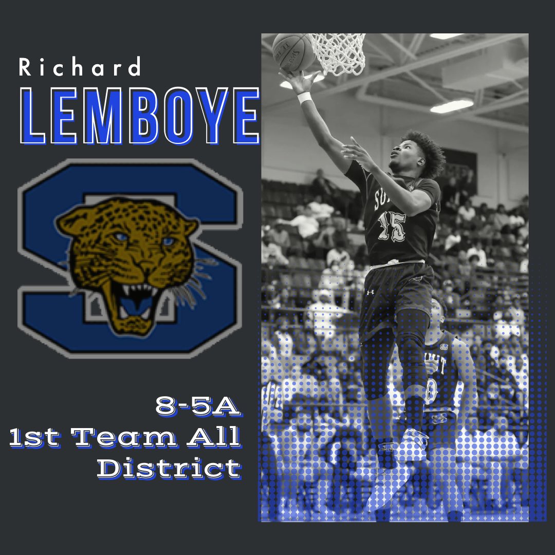 Congratulations to <a href="/Richard_Lemboye/">Richard Lemboye🐐💫</a> on being selected 1st Team All-District in District 8-5A!