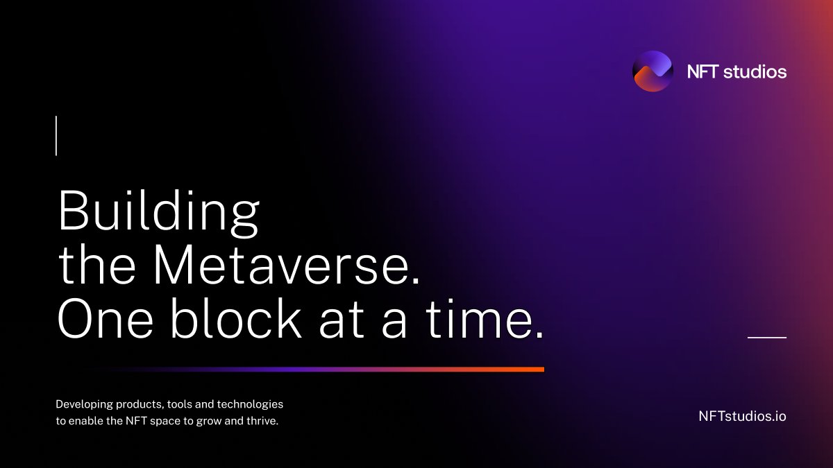 NFTStudios_io's tweet photo. Awesome news! Our new Website is finally out!

Learn all about 👇

🚀 Our portfolio of #NFT products
💻 Our #Web3 development services
🤝 Team &amp; Partners around the world
💎 Blockchain projects we’ve worked on

This is how we’re building the #Metaverse! 👉 https://t.co/ZjY0o1CSB5 https://t.co/nWRFGymM5J