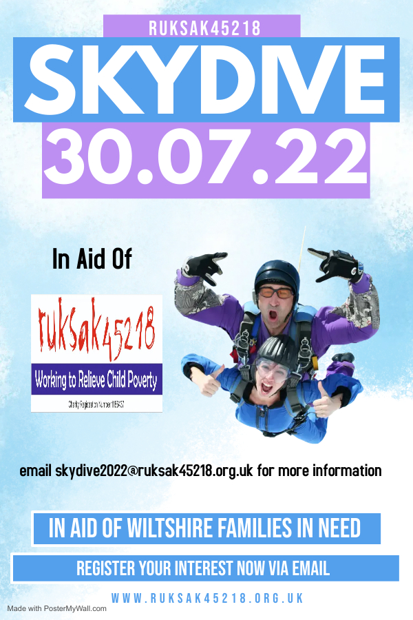 greentech's tweet image. Sky dive in aid of Wiltshire Youth - the date is set - please mail skydive2022@ruksak45218.org.uk - views over Wiltshire are amazing @BBCWiltshire @bbcpointswest @TrowbridgeLions @trowbridgecc @Active_Trow @TrowFuture @Trowbridge_TC