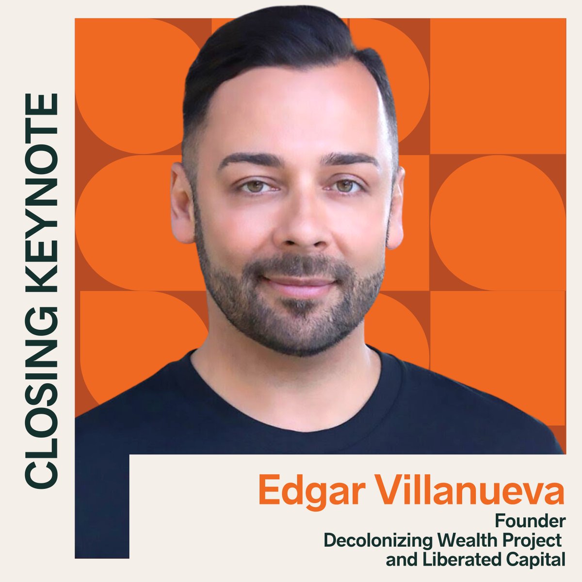 WeAreEdLoC's tweet image. We are thrilled to have @VillanuevaEdgar join us as our closing keynote! We look forward to exploring the transformative potential of solidarity and collaboration to build power, heal our relationship with money, and increase resources in our communities. #EdLoC2022