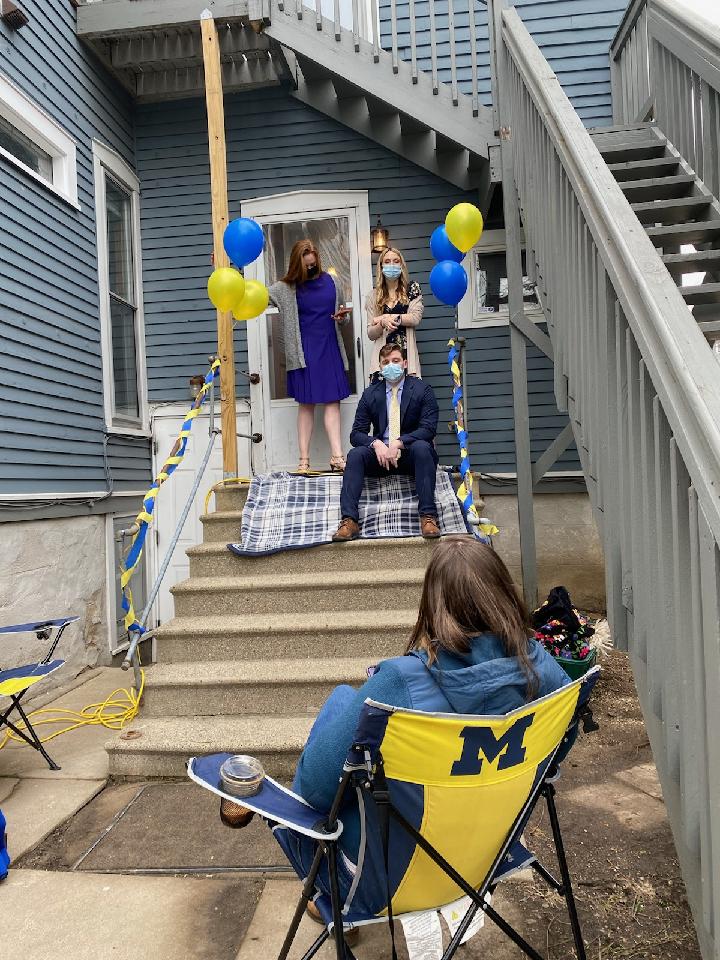 For those opening their envelopes at home today, we're with you in spirit! #GoBlueMatch #Match2022