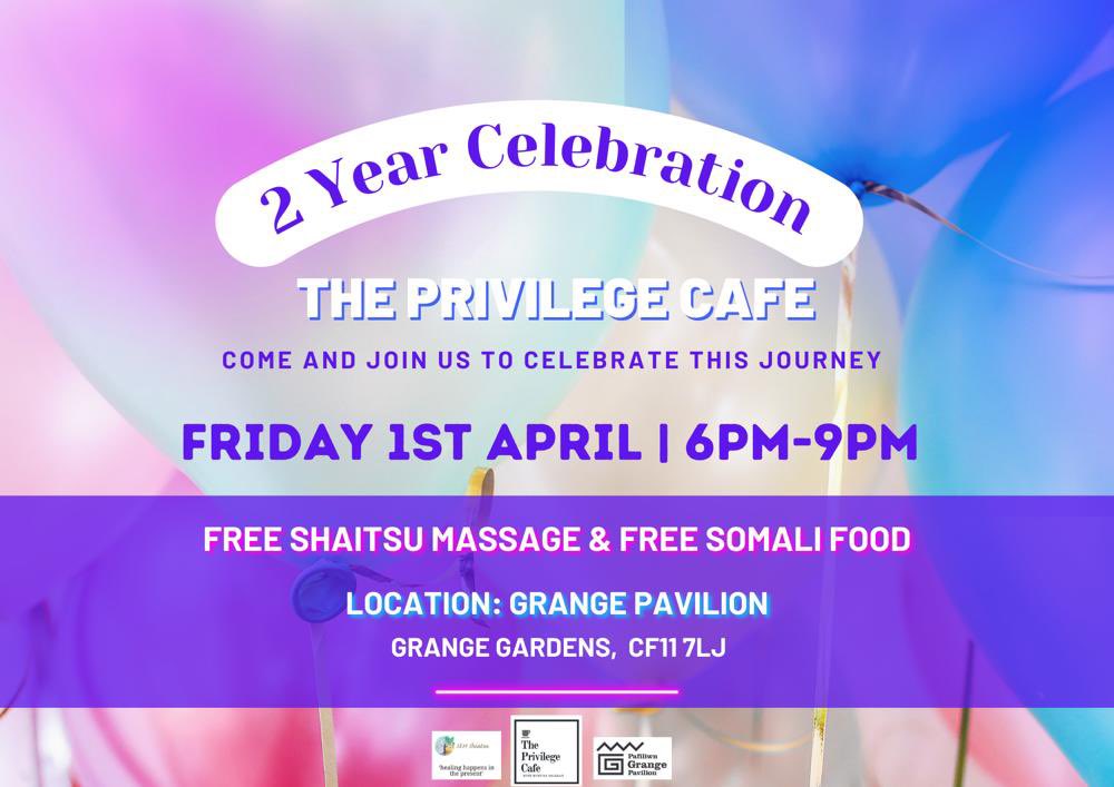 🎉ITS TIME TO GIVE BACK TO MY CAFE FAMILY 🎉
▪️What have you LEARNT? 
▪️What moment stood out to you THE MOST?
▪️How has this SHAPED who you are today?

FREE SHIATSU MASSAGE &amp; FREE FOOD! 
🎉LIMITED TICKETS🎉

DM me if you want a FREE TICKET join our celebration! 

Pls share &amp; RT