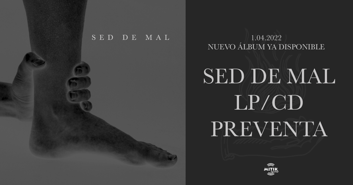 💥SED DE MAL, nuestro primer disco, saldrá en formato CD, LP y digital el próximo 1 de abril y ya está disponible la preventa. En la tienda de #MitikRecords t.ly/2M4G fotografía: Oriol Vilapuig / Diseño: <a href="/jordi_boix/">Design BOIX</a> #seddemal #seddemalband #rockpunk