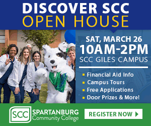 sccyourcollege's tweet photo. "Discover SCC" is Saturday, March 26, from 10am-2pm at the Giles Campus Library. Come see why Spartanburg Community College is where you want to be. For more information click https://t.co/taaDsXP9O5 for more information and to register. #SpartanburgCommunityCollege #SCCGoesFree https://t.co/rXCEO6GGUc
