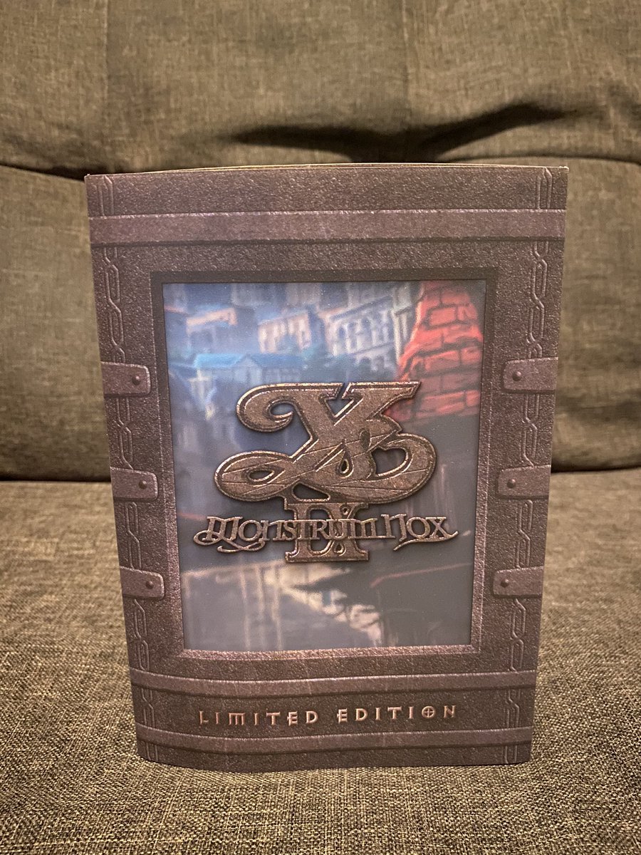 Another collectors item I have is this Ys IX: Monstrum Nox limited edition box. Love the goodies inside like the book and the little accessories with it! #ps4 #PlayStation #playstation4 https://t.co/QKhT6Af1pq