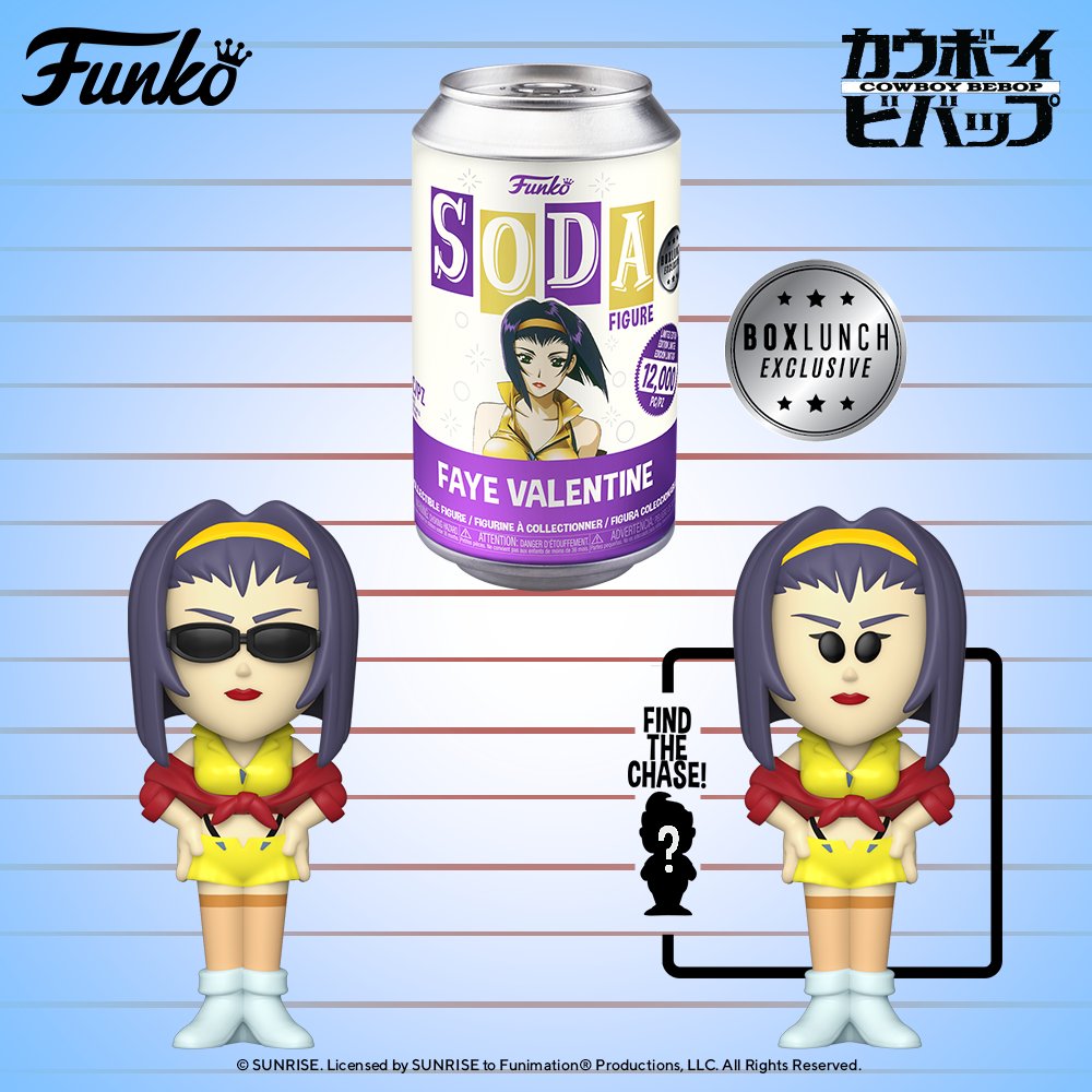 Carry Theoretisch Overblijvend Coming Soon: Funko Vinyl Soda: Cowboy Bebop Faye Valentine With Chase.  Pre-order For Your Collection Today! : r/funkopop