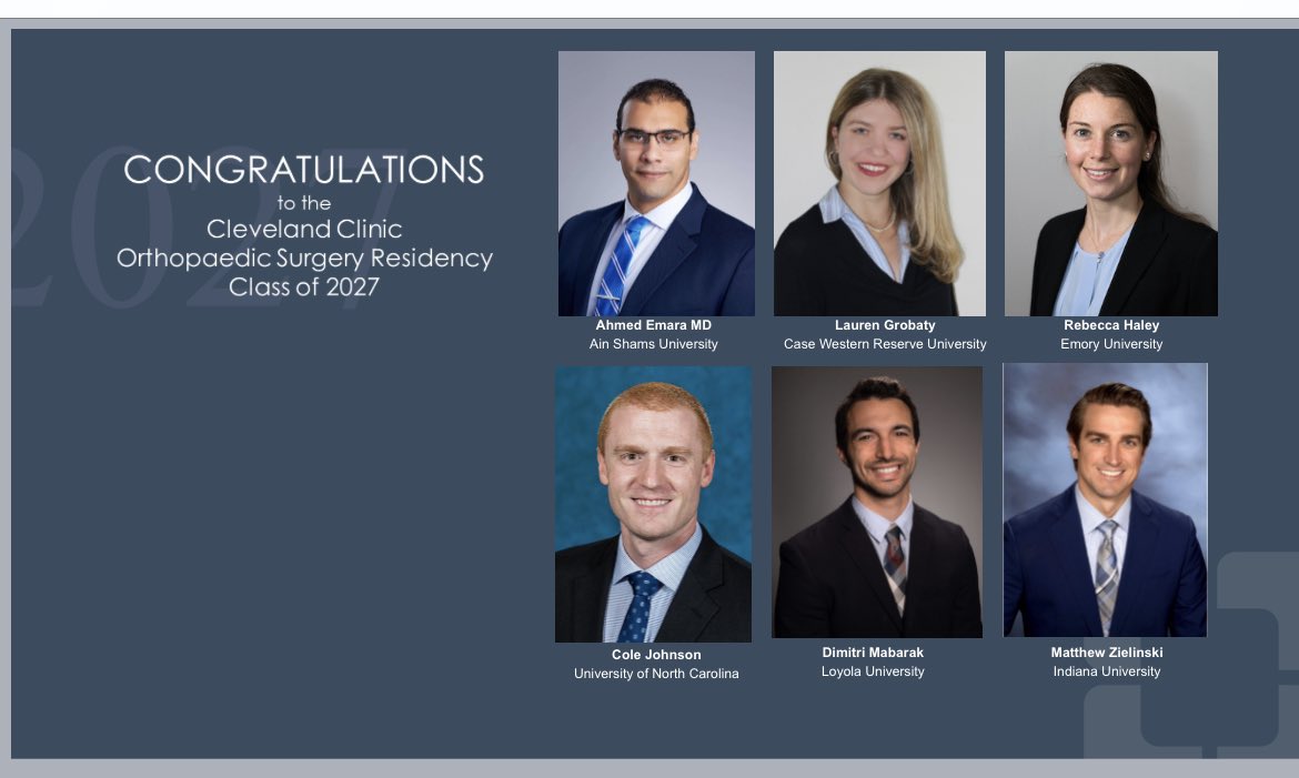 Kuivila's tweet image. Congratulations to our matched orthopaedic surgery residents!