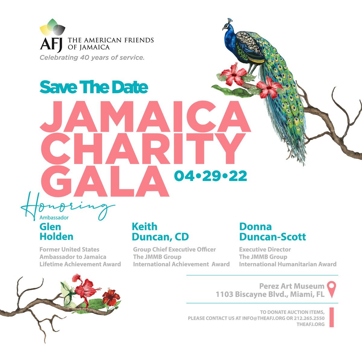 AFJcares's tweet photo. Thank you for supporting our vital work in Jamaica. Sponsorship Opportunities deadline March 25, 2022. For more information, find our Sponsorship booklet here, https://t.co/LyE96EBKBU
#WhyIGive #ChooseACause #DonateNow #FindYourPurpose #MiamiGala #SaveTheDate #PerezArtMuseum https://t.co/mA3fQSVJz6