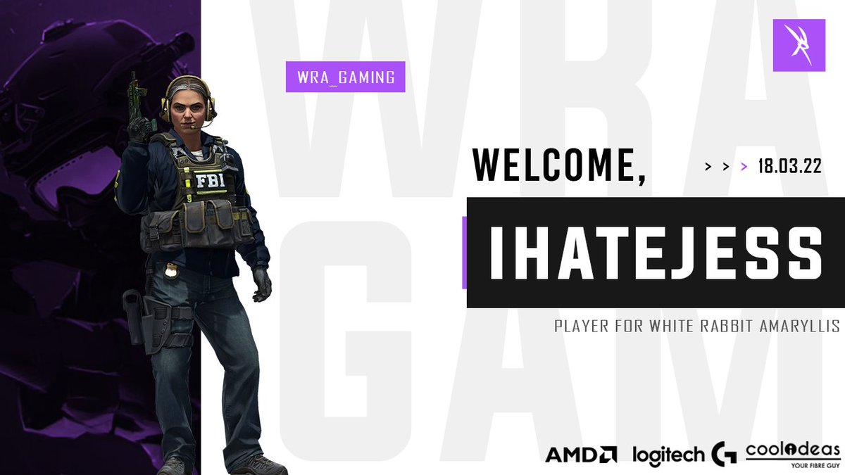 We are super happy to announce the newest member of our team, Jess "ihatejess" Greeff. 

Welcome to WRA @ihatejessk💜

We look forward to seeing the 🔥 you'll bring to the team!!

 #WRG4life